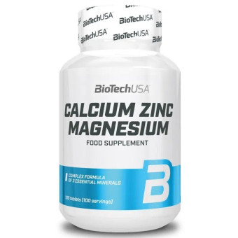 Calciu Zinc Magneziu BioTech 100tab