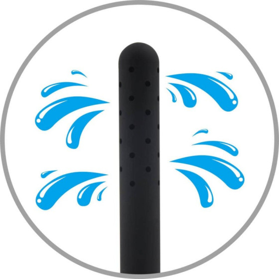 Cap de Dus Irigator Intim Anal Water Flow Black Mont 15cm