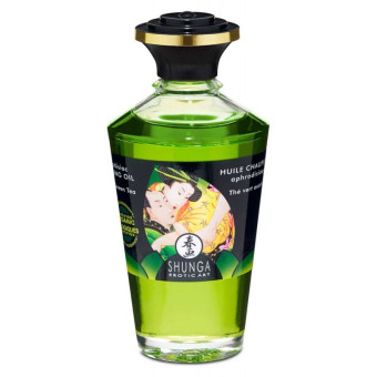 Ulei Afrodisiac Shunga Intimate Kisses ceai verde 100ml