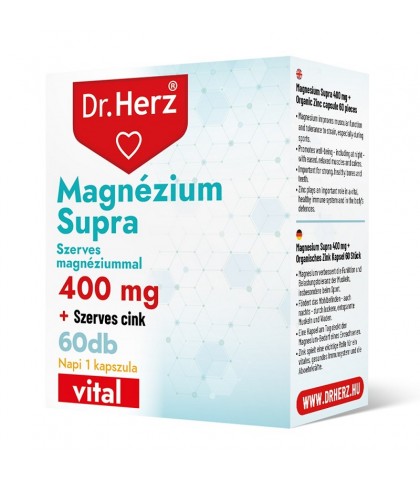 Magneziu 400 Supra Dr.Herz 60 capsule