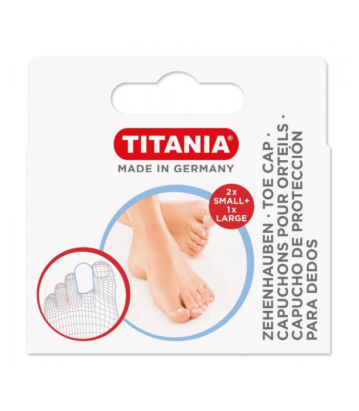 Set 3 inele protectoare pentru degetele picioarelor Titania, 2 mici, 1 mare