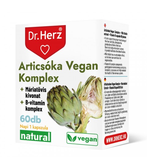 Capsule vegan anghinare 400 mg Dr Herz 60 buc