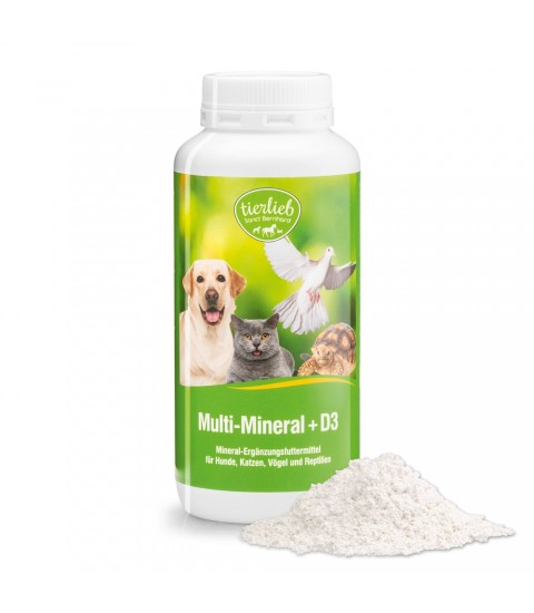 Pulbere multiminerale+vitamina D3 pentru caini, pisici, pasari si reptile Sanct Bernhard 200 gr