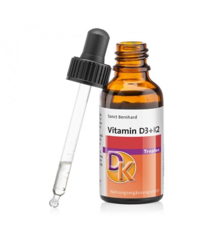 Picaturi Vitamina D3+vitamina K2 Sanct Bernhard 30 ml