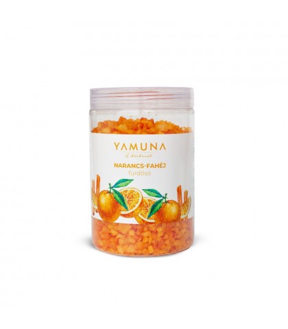 Sare de baie cu portocale si scortisoara Yamuna 1000 g