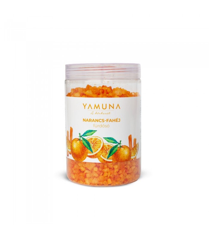 Sare de baie cu portocale si scortisoara Yamuna 1000 g