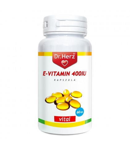 Capsule gelatinoase Vitamina E 400 UI Dr Herz 60 buc