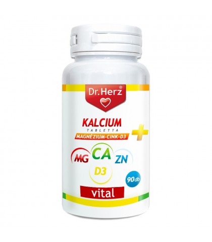 Tablete calciu magneziu zinc si vitamina D3 Dr Herz 90 buc
