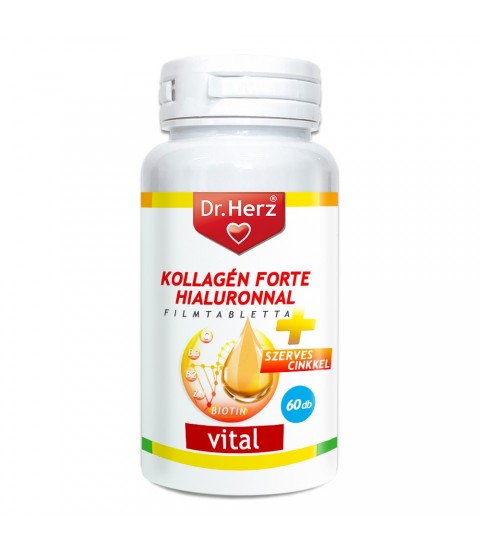 Tablete colagen forte + hialuron Dr Herz 60 buc