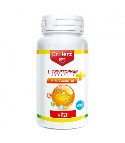 Capsule vegane L-triptofan + vitamina B Dr herz 60 buc