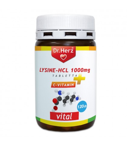 Tablete Lysine HCL 1000 mg + vitamina C Dr Herz 120 buc