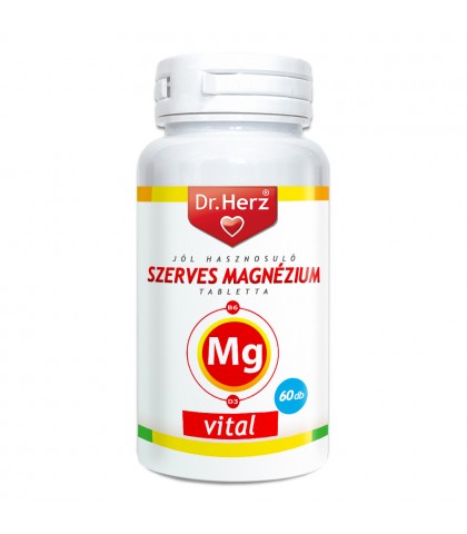 Tablete Magneziu organic + vitamina B6 + vitamina D3 Dr Herz 60 buc