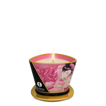 Lumanare masaj si ambient SHUNGA Erotic Art cu parfum de trandafir 170 ml