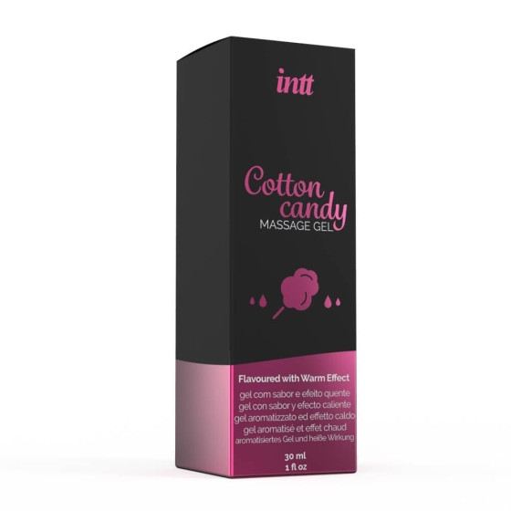 Gel masaj si lubrifiant 2 in 1 Intt vata de zahar 30 ml