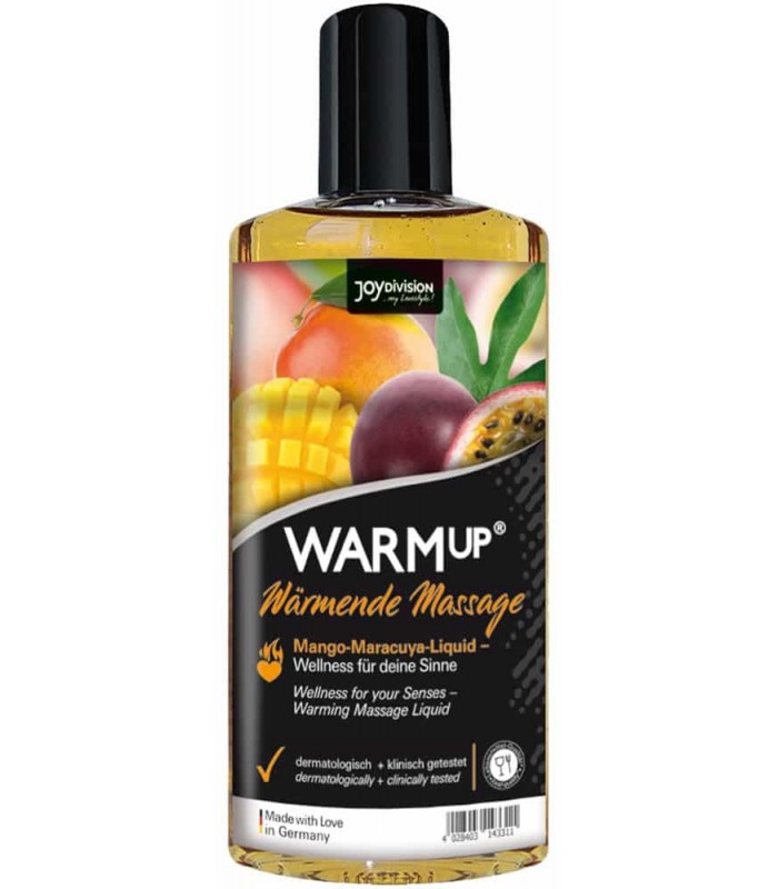 Ulei Masaj Erotic WarmUp Mango si maracuya cu efect de incalzire 150 ml
