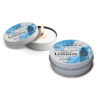 Mini lumanare masaj Petits Joujoux rubarba si ambra 43 ml