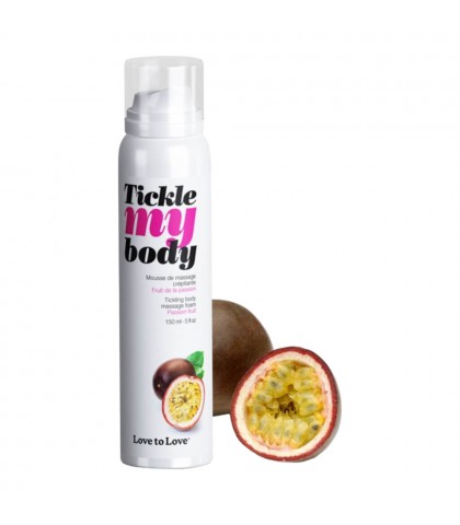 Spuma de masaj intima Tickle My Body fructul pasiunii 150 ml