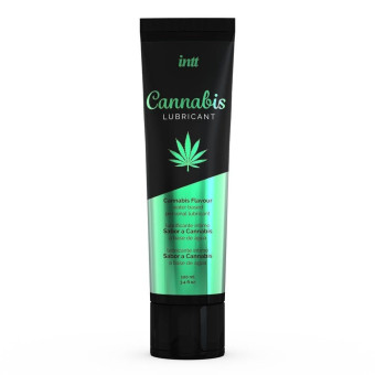 Lubrifiant pe baza de apa Intt cu aroma de cannabis 100 ml