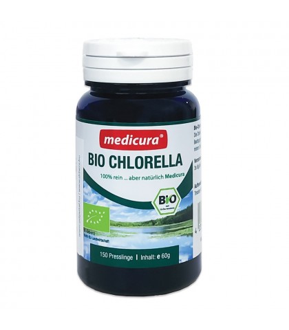 Tablete Chlorella Organic 100% Medicura pentru detoxifiere 150 buc