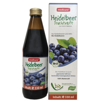 Suc de afine negre 100% bio vegan Medicura 330 ml