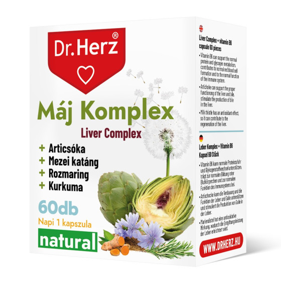 Capsule Liver complex pentru functionarea optima a ficatului Dr Herz 60 buc