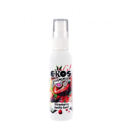 Spray pentru zone intime Eros Yummy cu aroma de vanilie si capsuni 50 ml