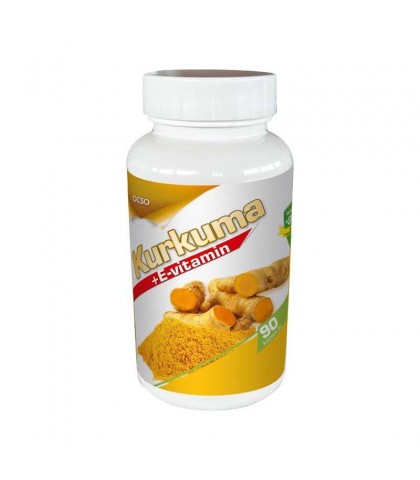 Capsule Curcuma + vitamina E Ocso 90 buc