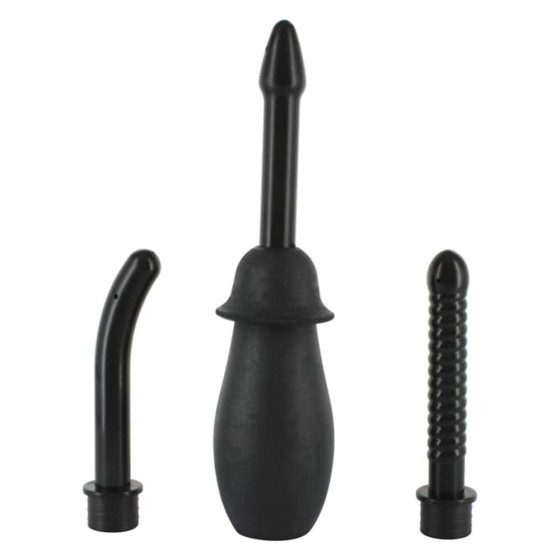 Irigator clisma Douche Unisex negru 22 cm | bioplanetshop.ro
