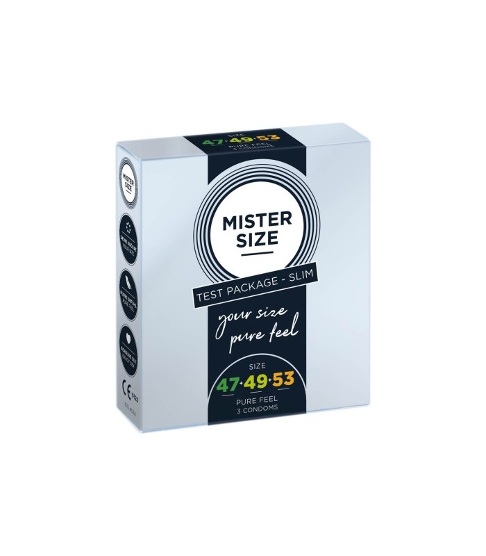 Set 3 prezervative Mister Size 47-49-53 mm