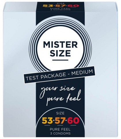 Set 3 prezervative Mister Size 53-57-60 mm