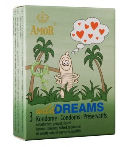 Prezervative pentru intarzierea ejacularii Amor Wild Dreams 3 buc