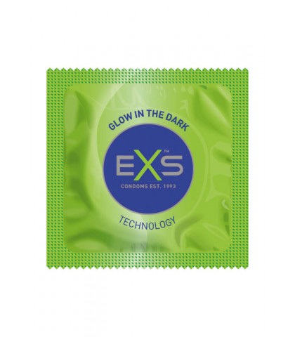 Prezervative vegane fosforescente EXS 3 buc