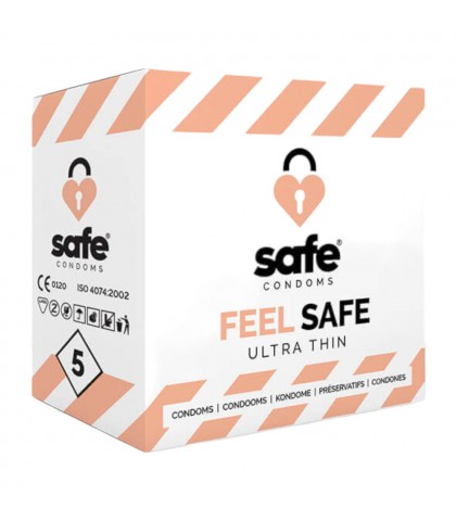 Prezervative ultra subtiri Safe Feel Safe 5 buc