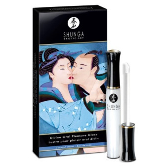 Ruj Divine Oral Pleasure Gloss Shunga cocos 10,5 ml