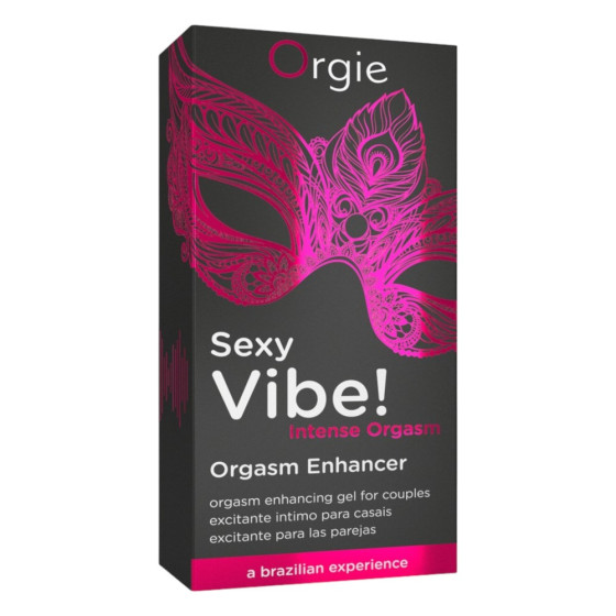 Gel stimulator cu vibratii unisex Orgie Sexy Vibe Intense Orgasm 15 ml