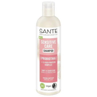 Sampon vegan Sensitive cu probiotice și complex proteic Sante Naturkosmetik 250 ml