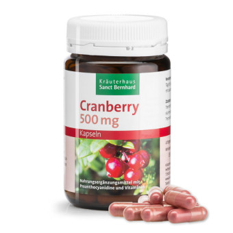 Capsule cu merisoare 500mg Sanct Bernhard 90 buc