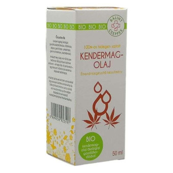Ulei din seminte de canepa presat la rece bio Balint 50 ml