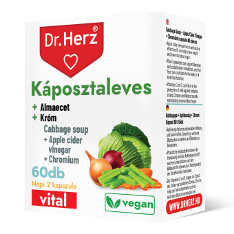 Supa de varza plus otet de mere plus Crom Dr.Herz 60 capsule