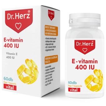 Capsule gelatinoase Vitamina E 400 UI Dr Herz 60 buc