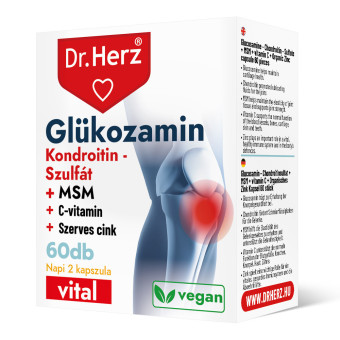 Capsule Sulfat de glucozamina, condroitina si MSM Vitamina C si Zinc Dr Herz 60 buc