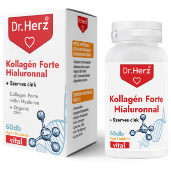 Tablete colagen forte + hialuron Dr Herz 60 buc | bioplanetshop.ro