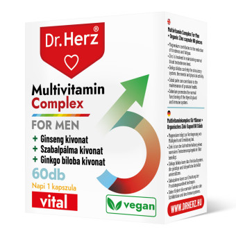 Capsule vegane Complex Multivitamine pentru barbati Dr Herz 60 buc