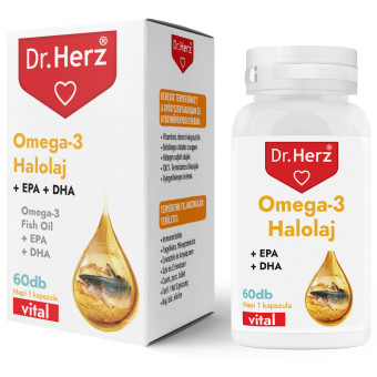 Capsule gelatinoase moi cu Omega 3 ulei de peste 1000 mg Dr Herz 60 buc