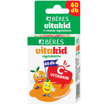 Tablete masticabile vitamina C 50 mg Beres Vitakid 60 buc
