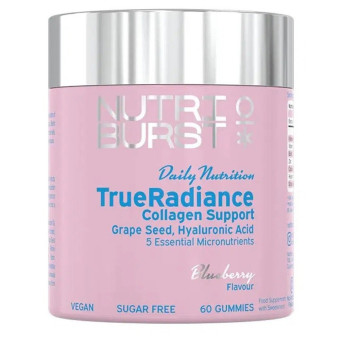 Jeleuri colagen suport Nutriburst True Radiance cu aroma de afine 60 buc