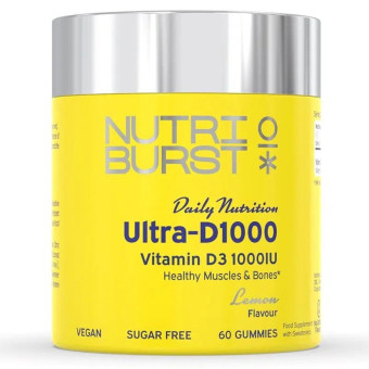 Jeleuri vitamina D3 1000 U Nutriburst cu aroma de lamaie 60 buc
