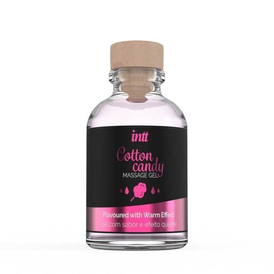 Gel masaj si lubrifiant 2 in 1 Intt vata de zahar 30 ml