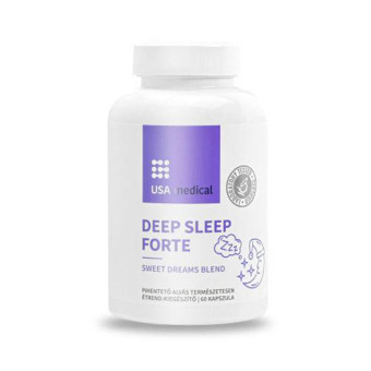 Capsule cu extract din plante si L-triptofan USA Medical Deep Sleep Forte 60 buc