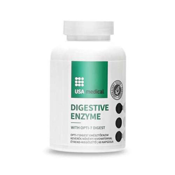 Capsule cu enzime Opti-7-Digest USA Medical 60 buc